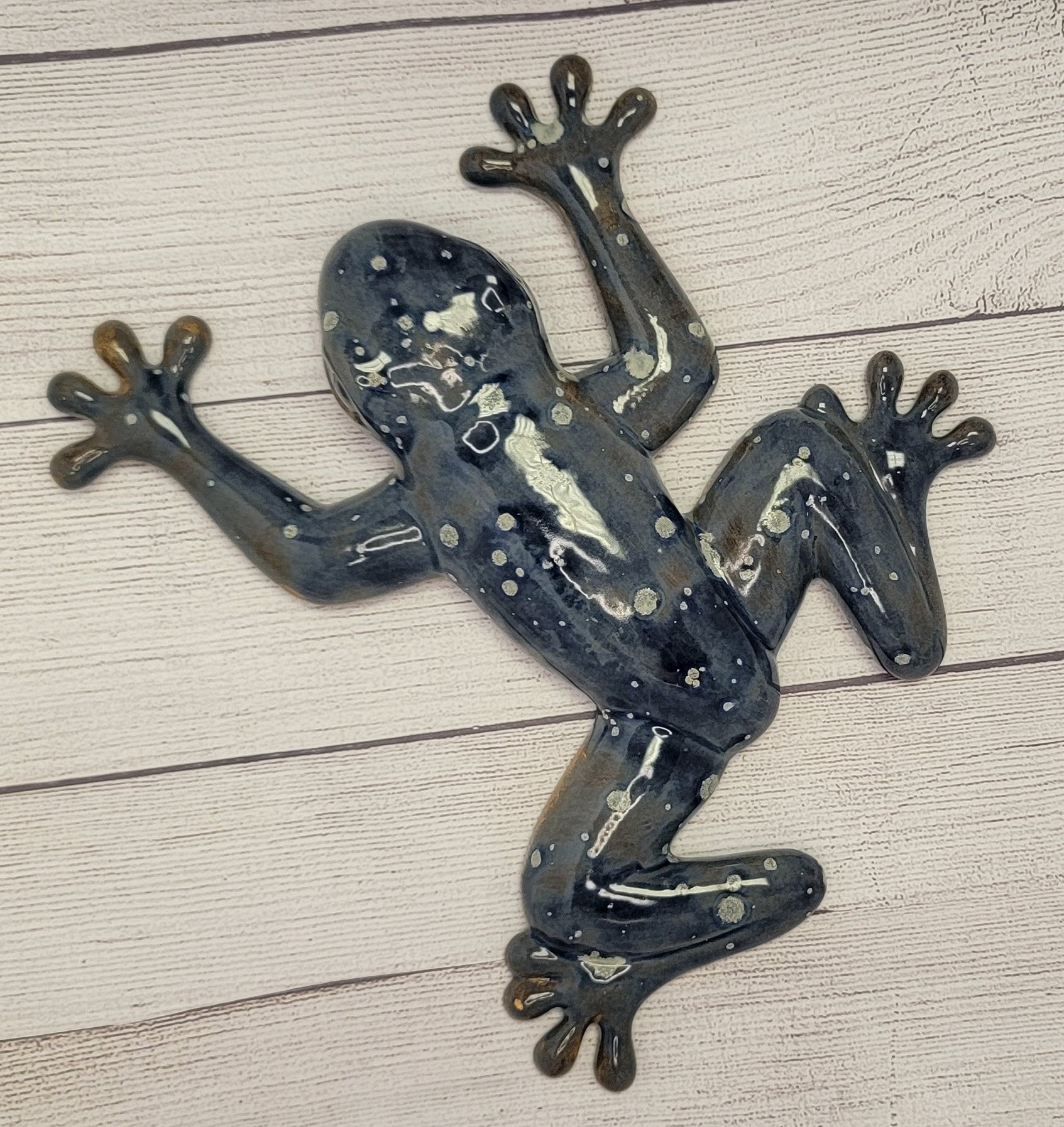 Ceramic Frog Style Wall Climber - Large